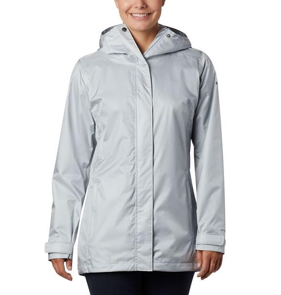 Columbia Splash A Lot Rain Jacket Grey For Women's NZ71028 New Zealand